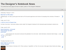 Tablet Screenshot of news.designersnotebook.com